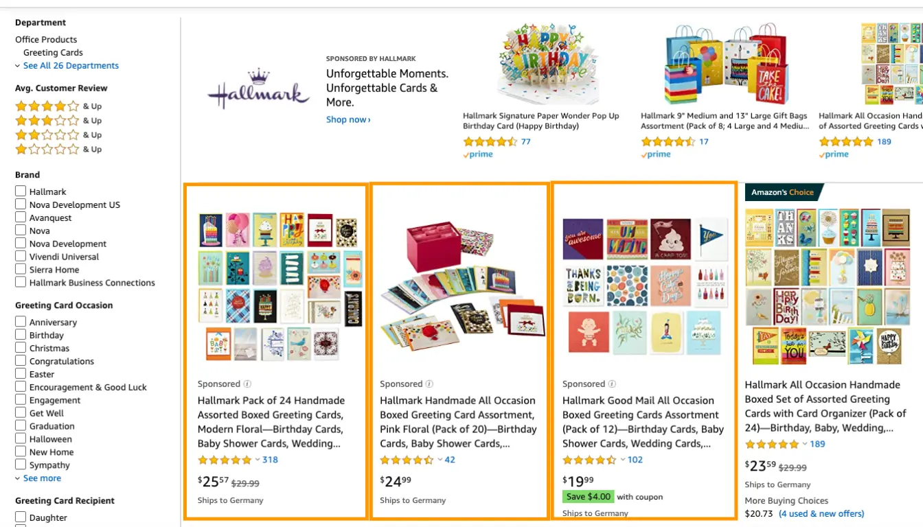 Amazon ads manchester